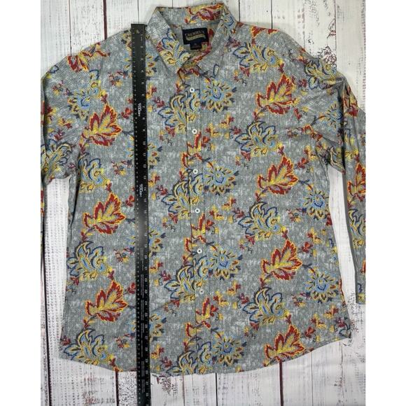 Cremieux Shirt Mens Size XL Multi Paisley Cotton Long Sleeve Collar Button Down - Picture 5 of 6